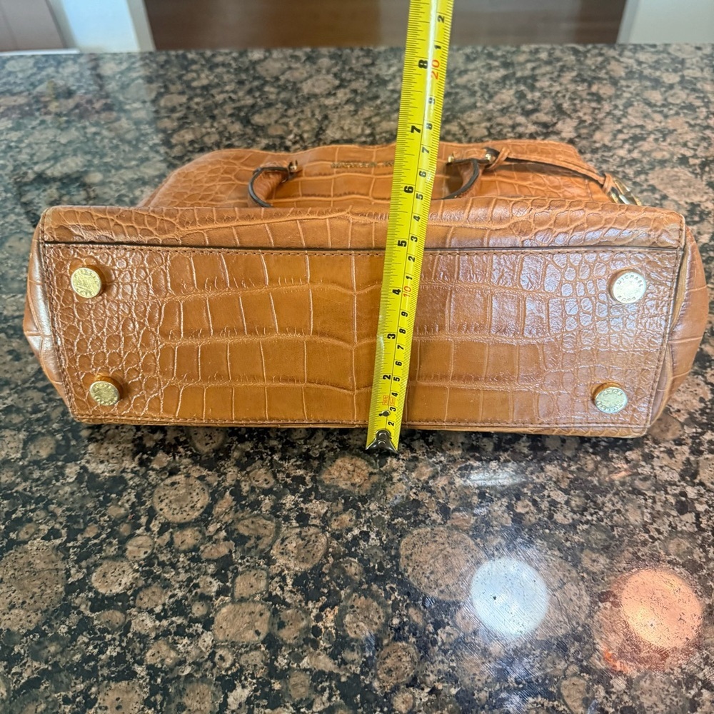 Michael Kors Tan Crocodile Embossed Satchel - Picture 4 of 11